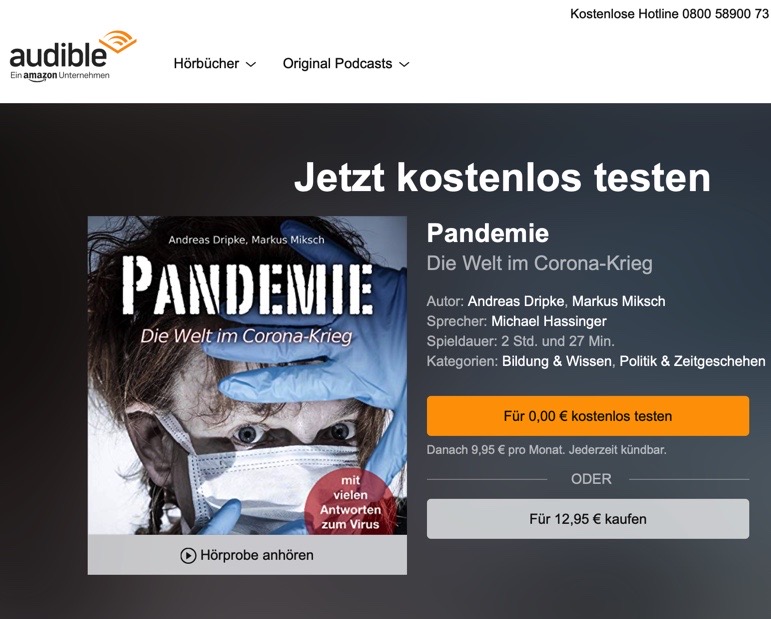 Hörbuch "Pandemie"