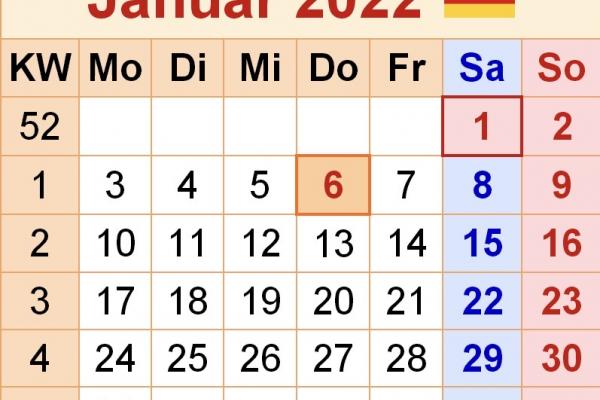 Kalender 2022